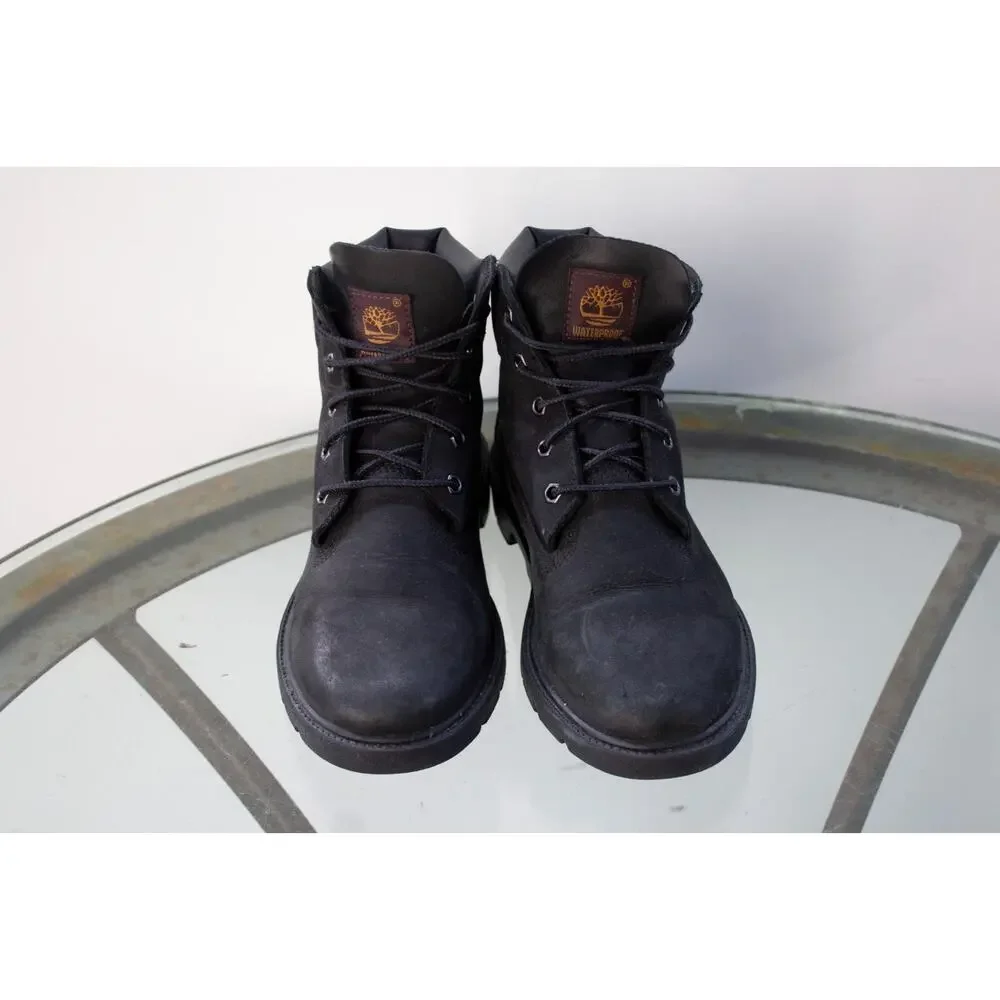 Timberland Junior 6-Inch Premium Waterproof Boot Black Leather 10910 Big Boy 5